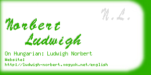 norbert ludwigh business card